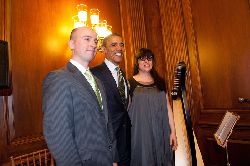In concert for Saint Patrick’s Day, Washington DC, with President Obama