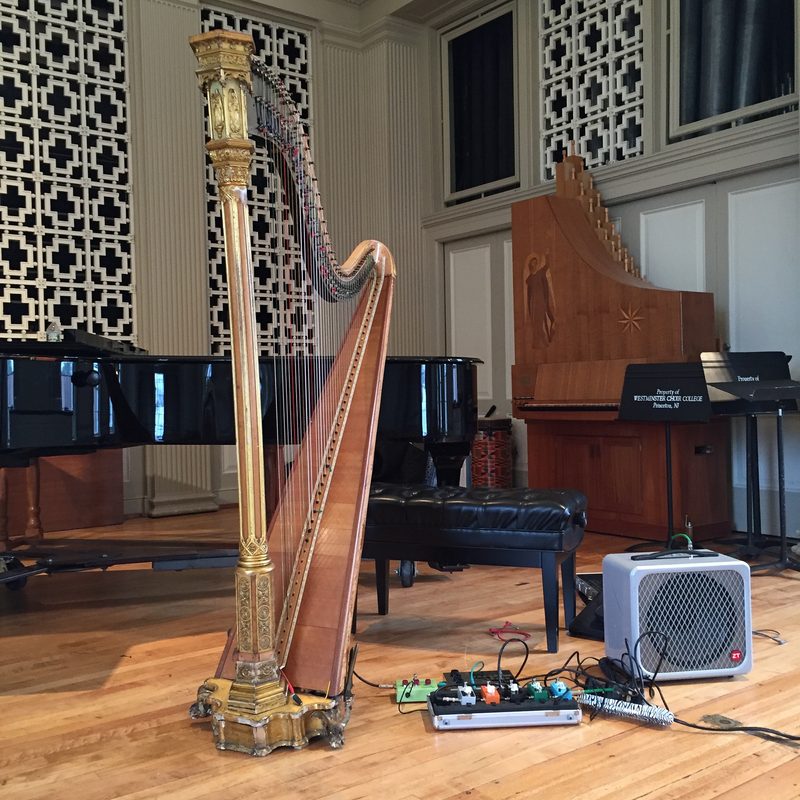Prepared Erard harp performance, Toronto, Canada