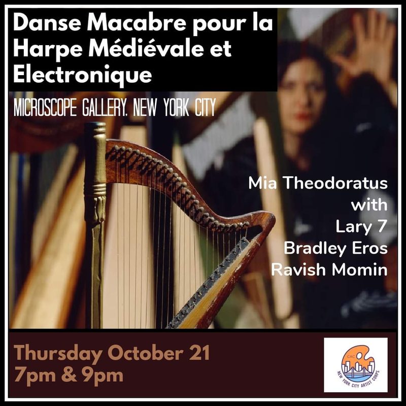 Danse Macabre pour la Harpe Médiévale et Électronique, Microscope Gallery, NYC