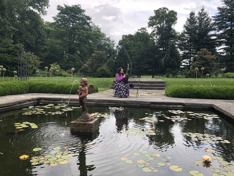 Dital harp at Bartow-Pell Mansion in the Bronx