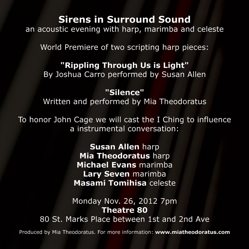 Back of the Sirens in Surround Sound postcard