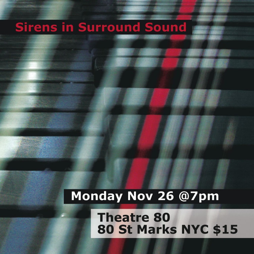 Flyer for Sirens in Surround Sound